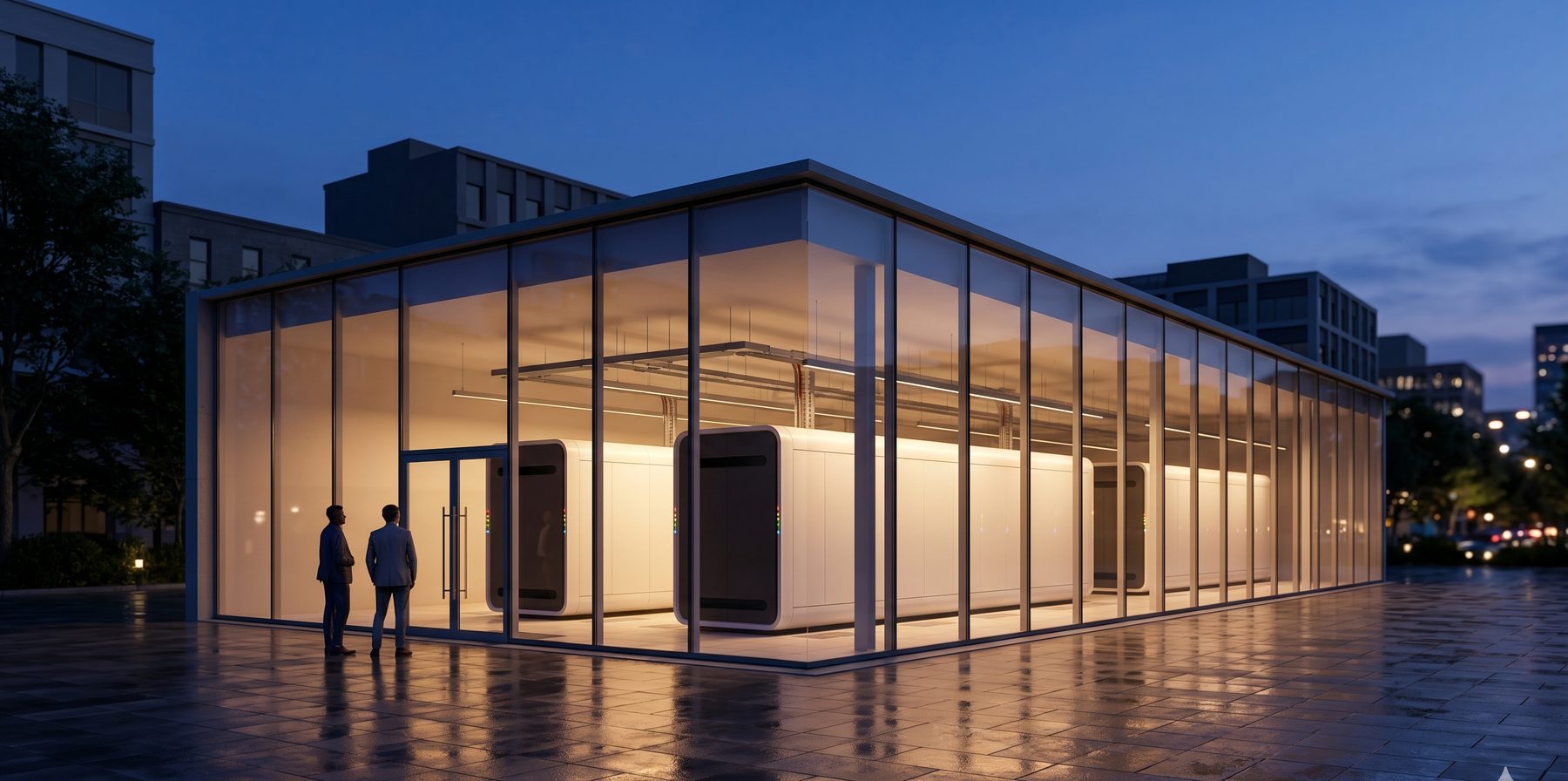 MicroLink facility at dusk