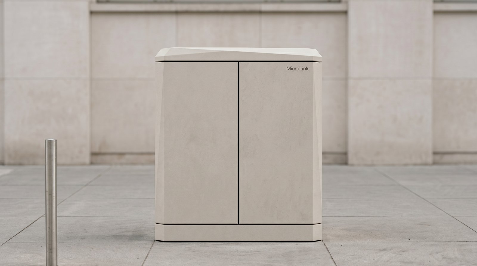 MicroLink edge cabinet beside apartments